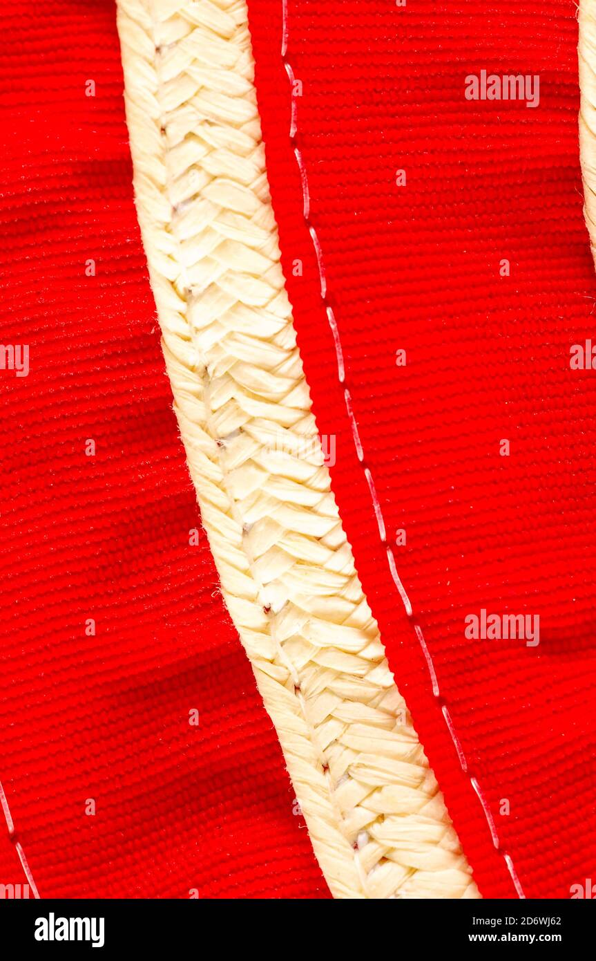 Brown Textured Braided Vimini Background Stock Photo
