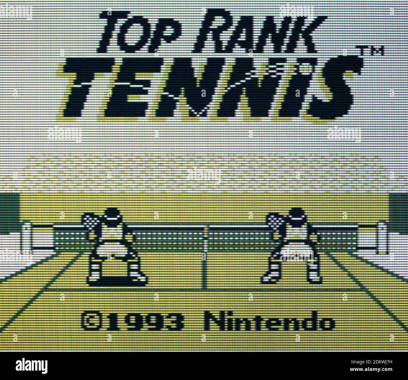 Top Rank Tennis - Nintendo Gameboy Videogame - Editorial use only Stock Photo