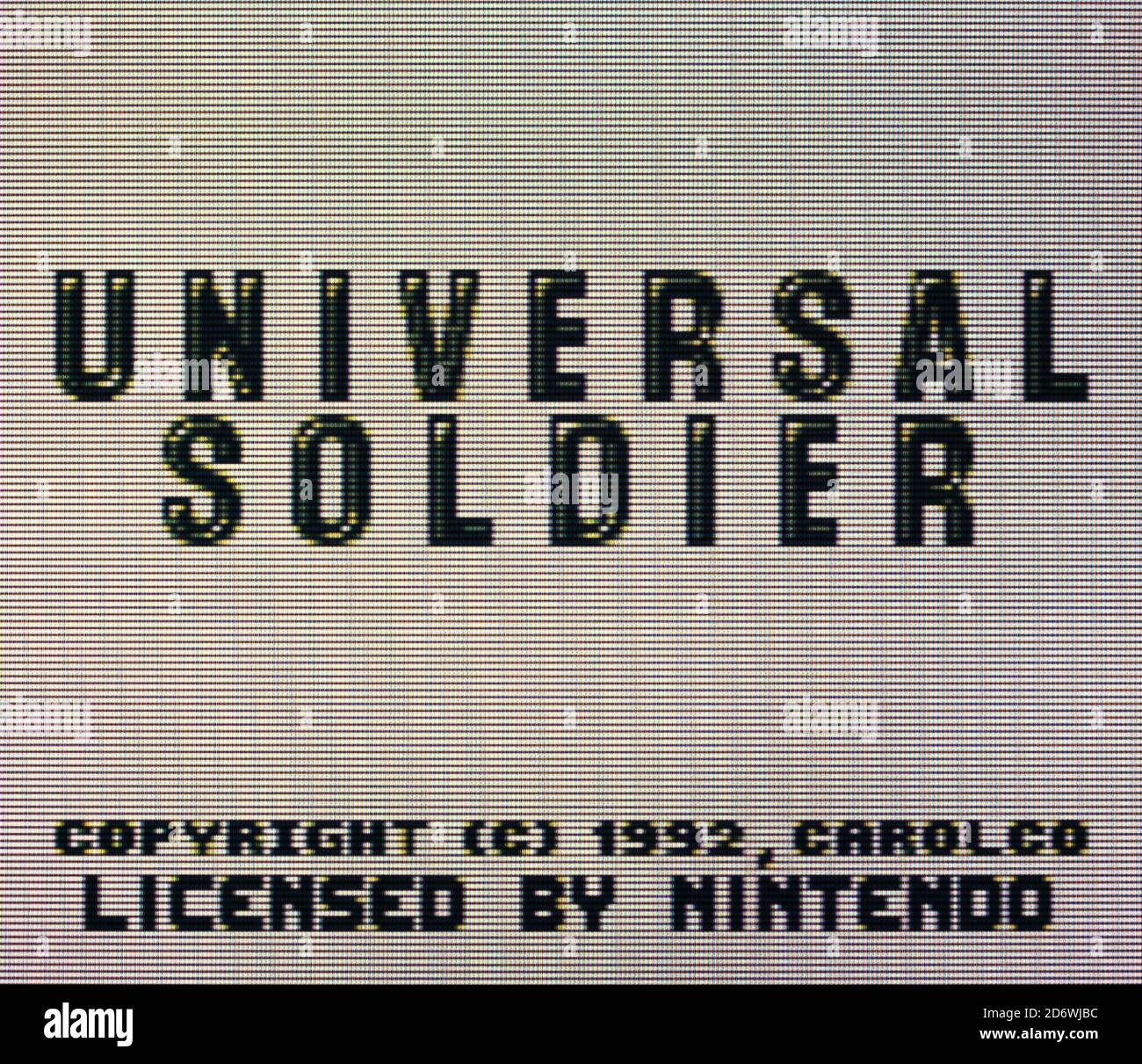 Universal Soldier - Nintendo Gameboy Videogame - Editorial use only Stock Photo