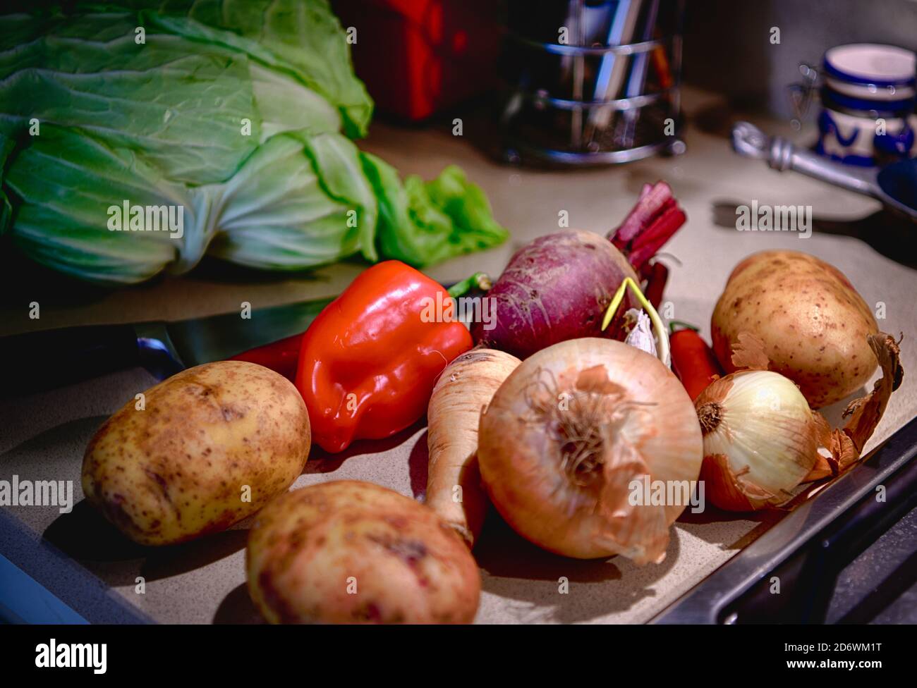 A set of vegetables for cooking Stock Photo