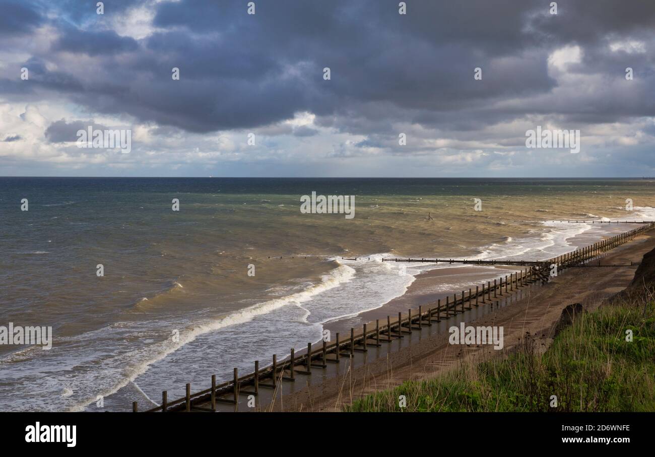 Walcott beach Norfolk Stock Photo