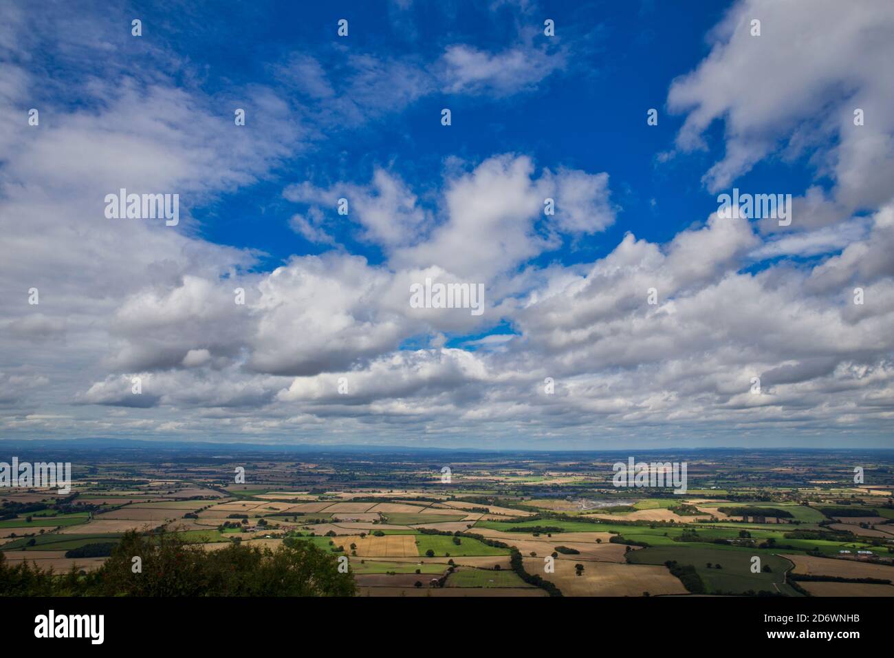 View from The Wrekin Shropshire Stock Photo