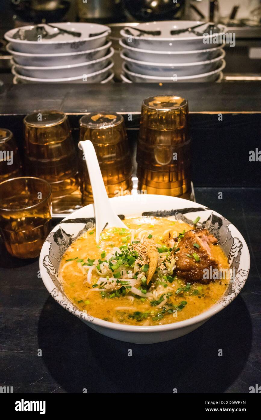 Miso and pork ramen, Tokyo Japan Stock Photo Alamy