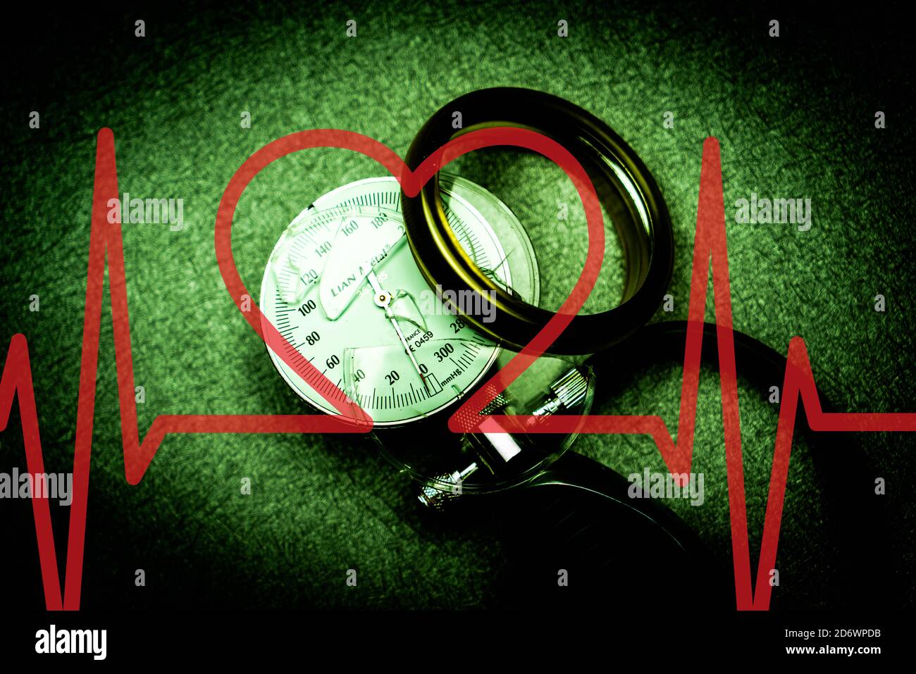 Broken blood pressure gauge Stock Photo Alamy