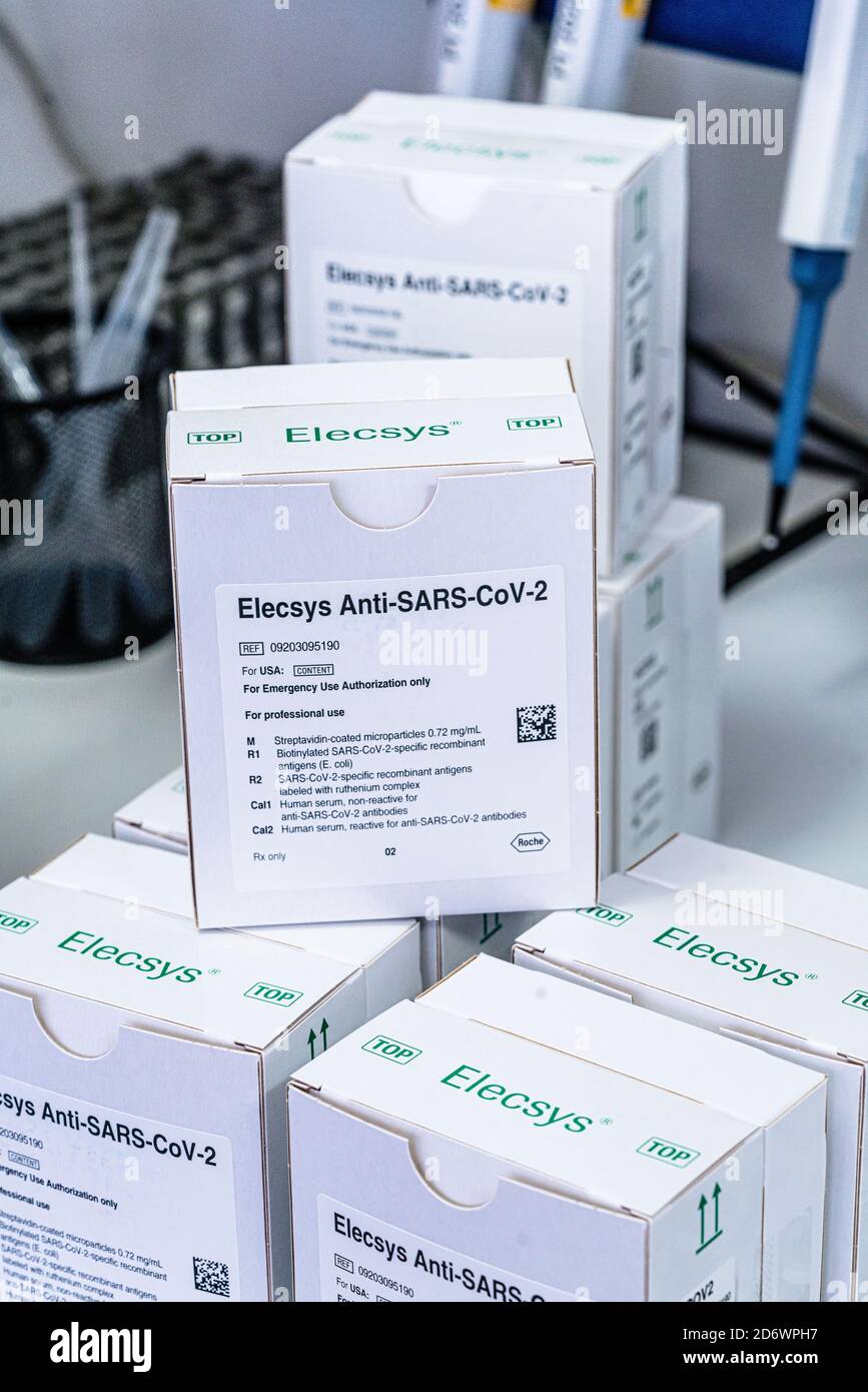 Supply of diagnostic reagents for SARSCoV2 in a medical biology