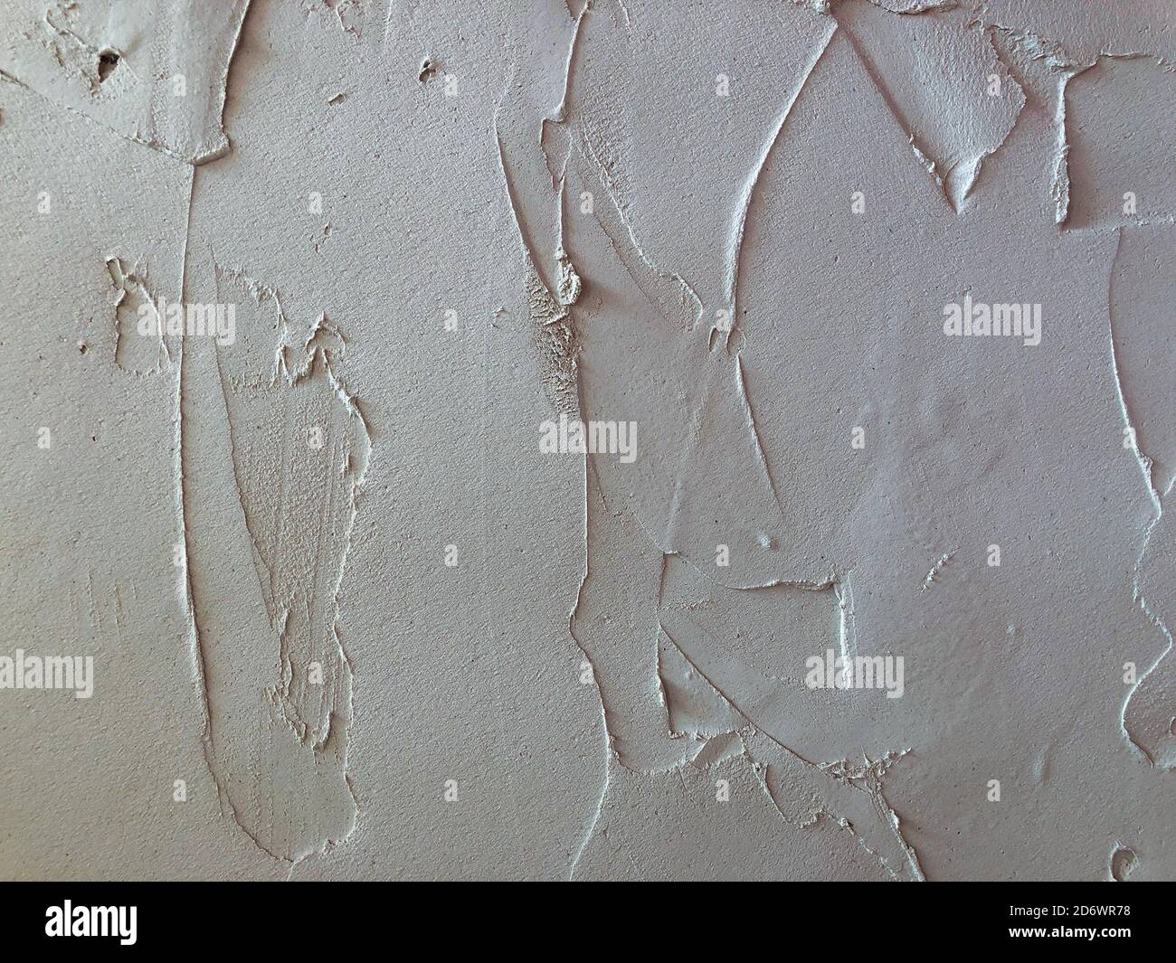 Textured plaster. White wall stucco texture. Plastered background Stock Photo