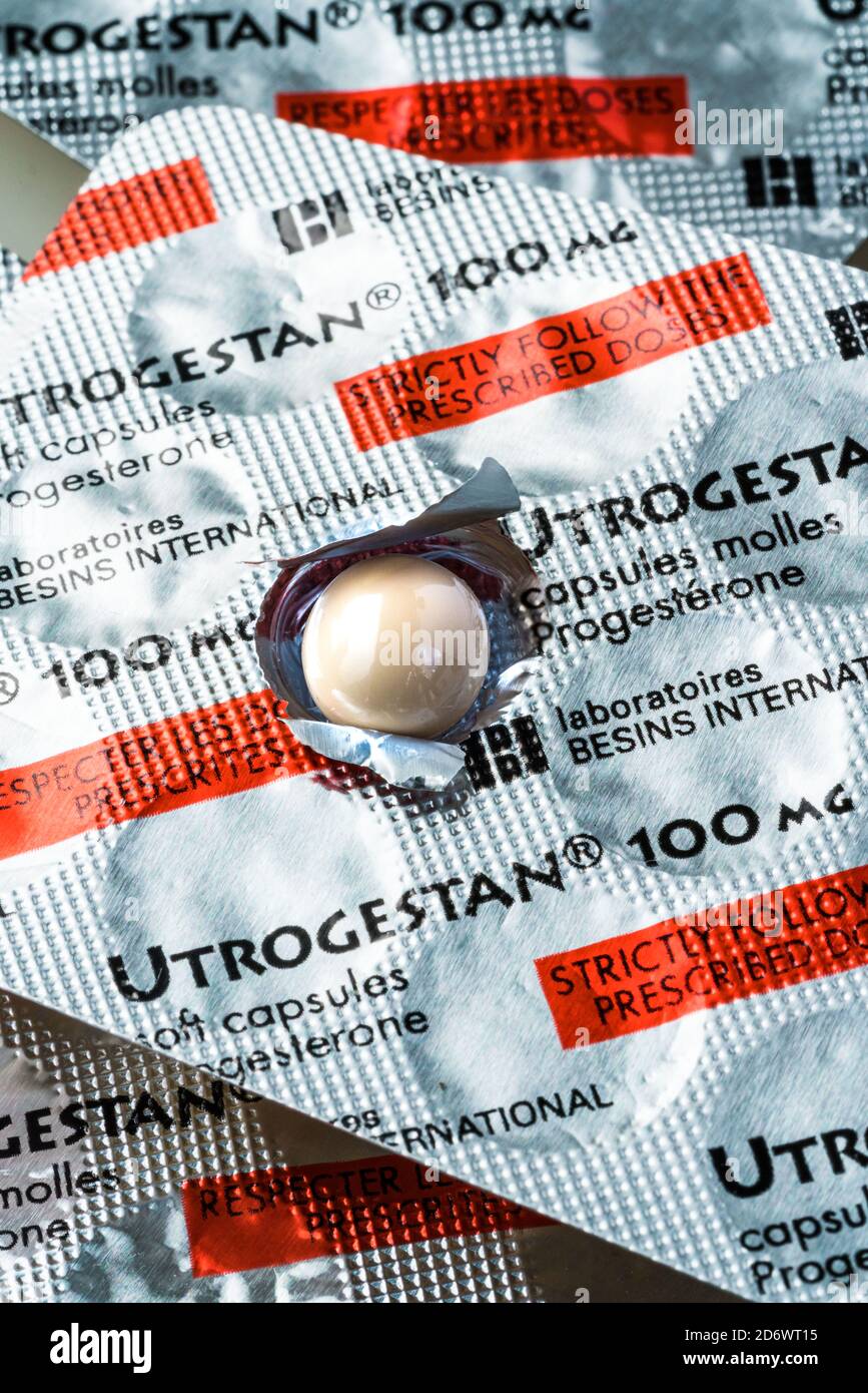 Utrogestan pill ,this drug is a natural hormone called progesterone, it
