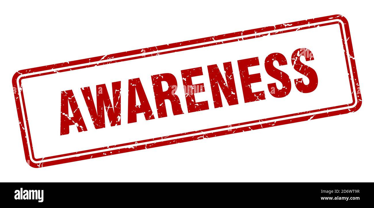 awareness stamp. square grunge sign isolated on white background Stock ...
