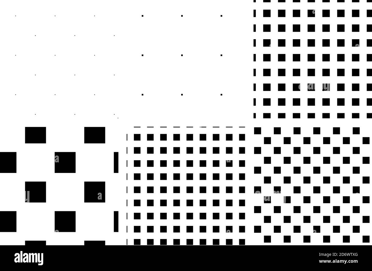 Simple, plain squares repeatable, seamless background, pattern set ...