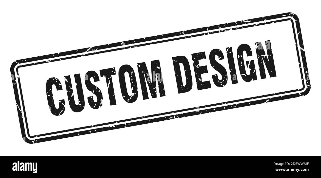 custom design stamp. square grunge sign isolated on white background ...