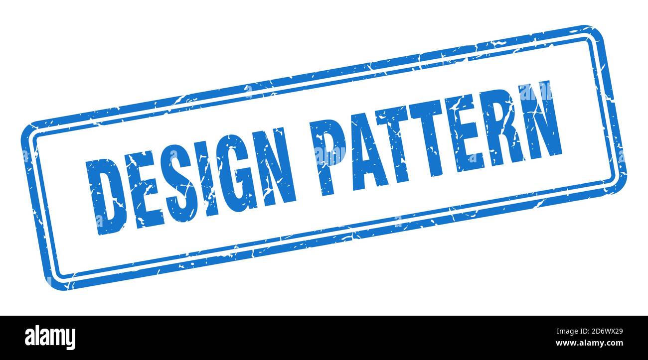 design pattern stamp. square grunge sign isolated on white background ...