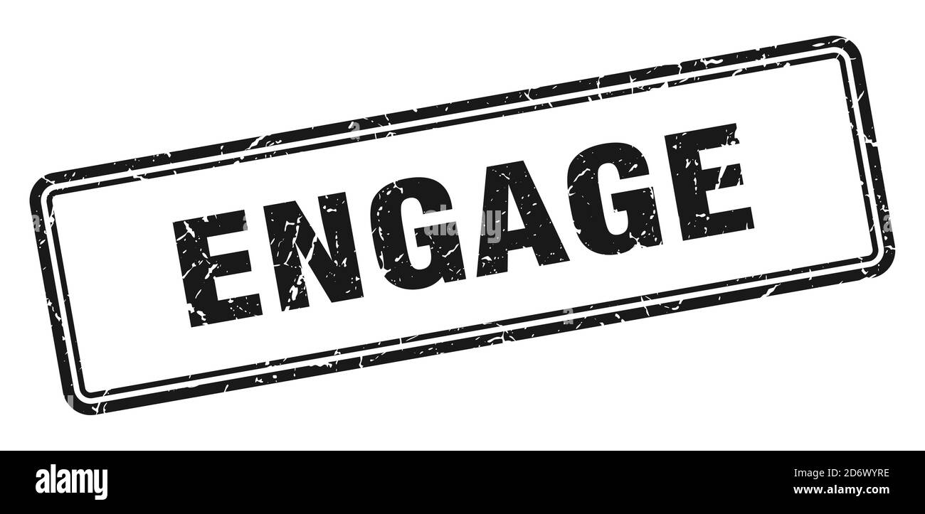 engage stamp. square grunge sign isolated on white background Stock Vector Image & Art Alamy