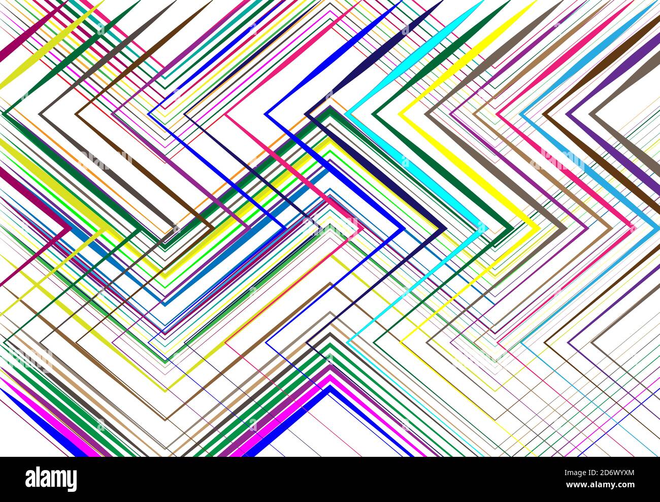 Geometric structure, network, chaotic jumble of straight, angular ...
