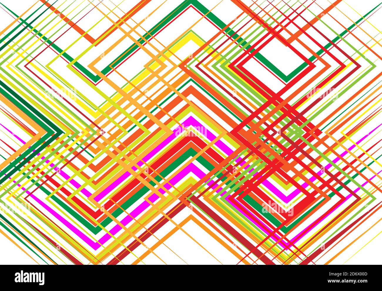 Geometric structure, network, chaotic jumble of straight, angular ...