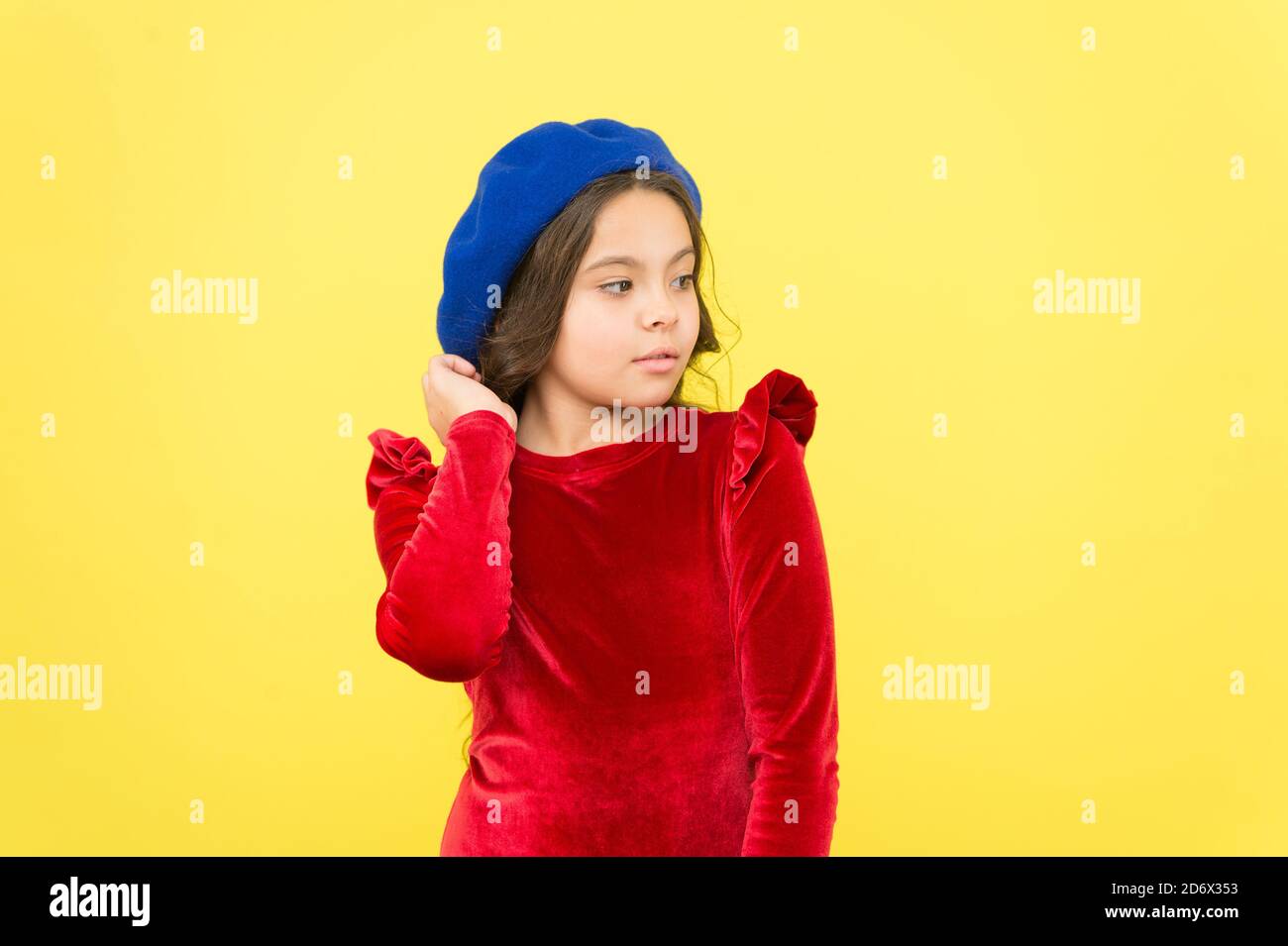A girl in red beret hi-res stock photography and images - Alamy