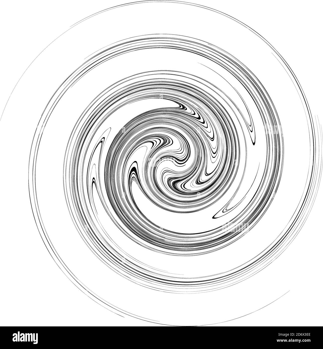 Curve rotated Volute, Helix shape. Spiral, swirl and twirl design ...