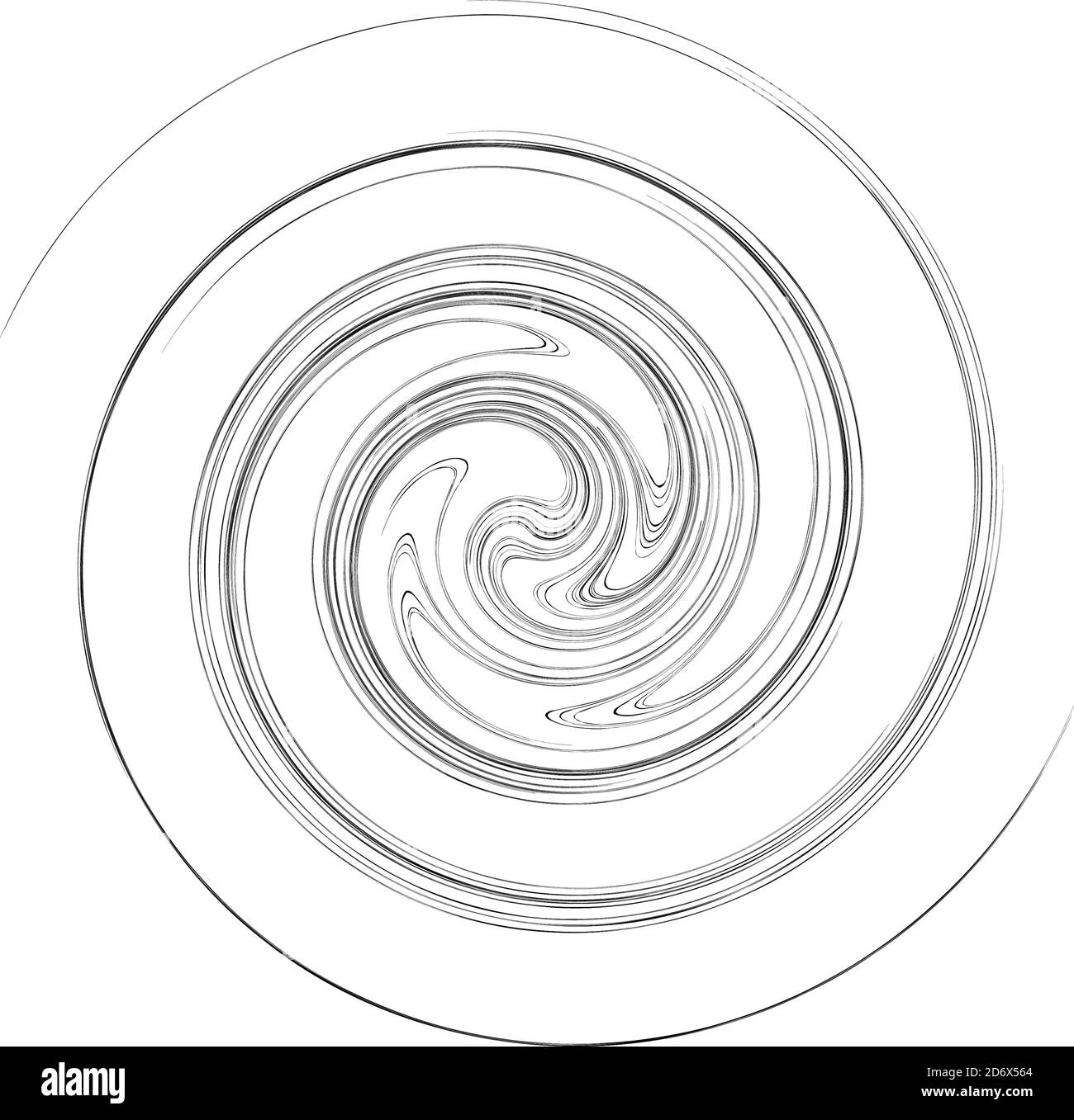 Curve rotated Volute, Helix shape. Spiral, swirl and twirl design ...