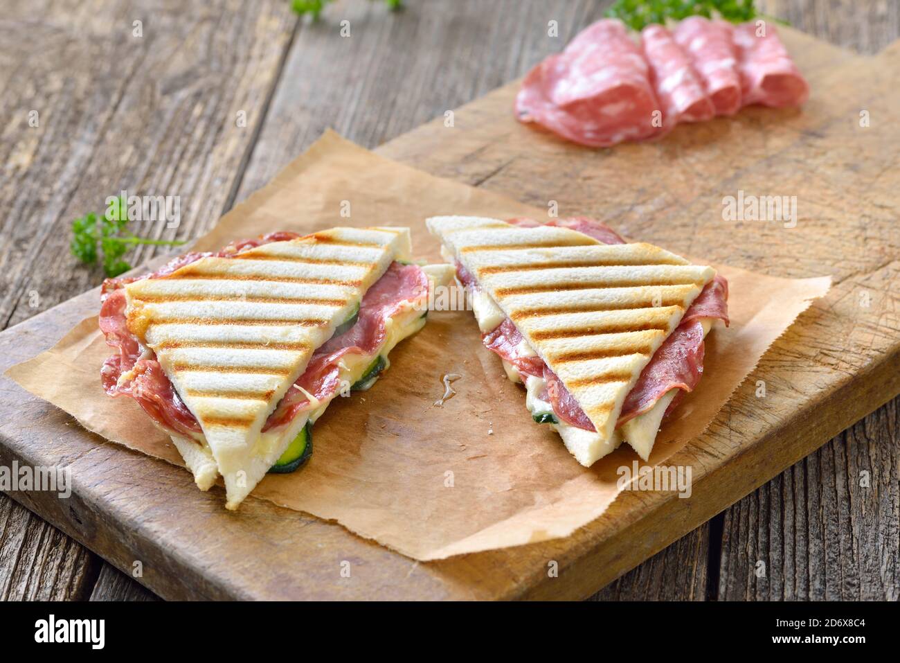 Salami melt sandwich hires stock photography and images Alamy