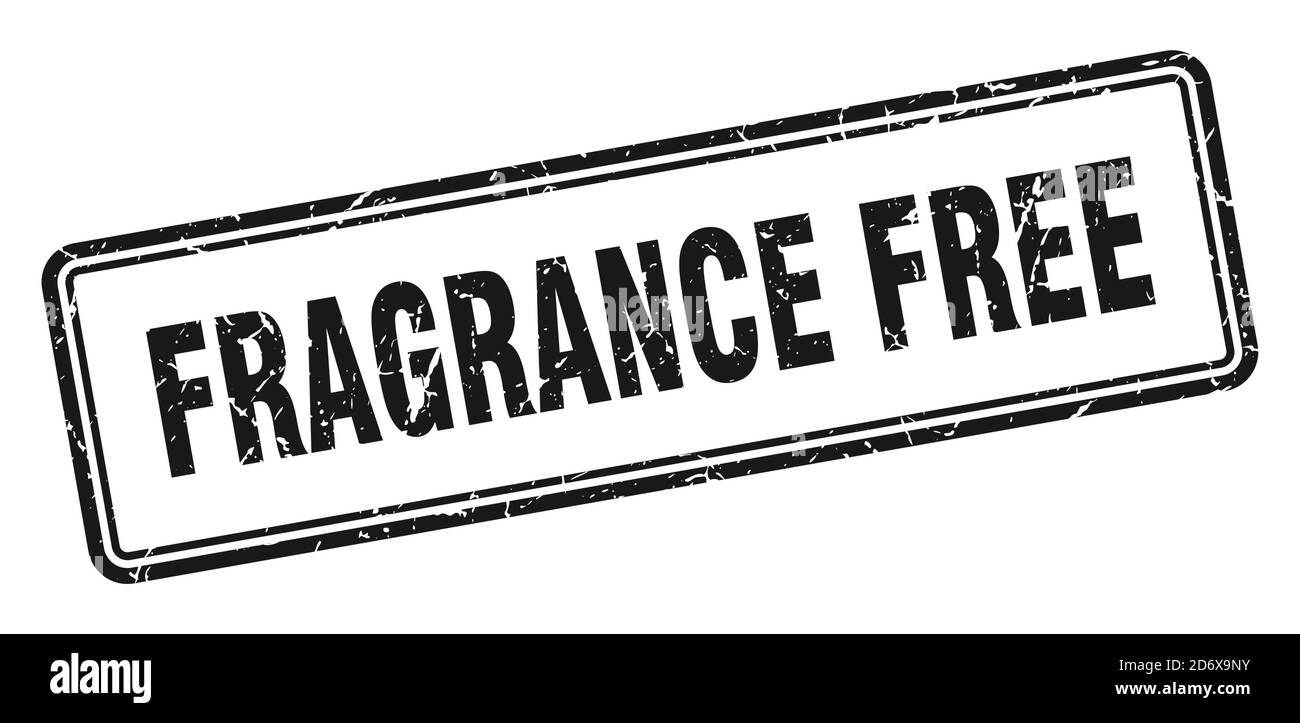 fragrance free stamp. square grunge sign isolated on white background ...