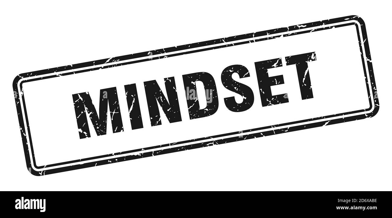 mindset stamp. square grunge sign isolated on white background Stock ...