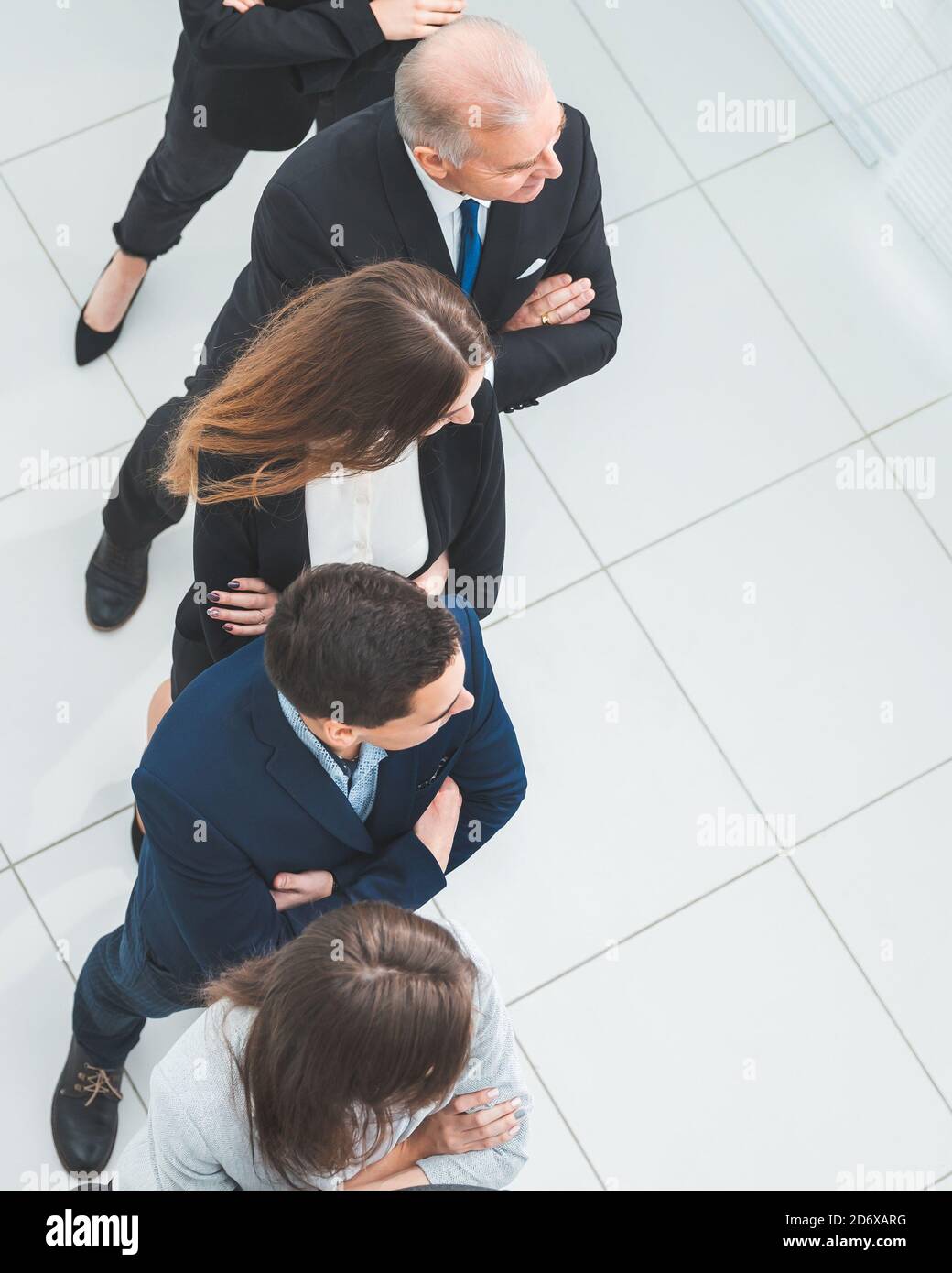 group of confident business people standing in a row Stock Photo - Alamy