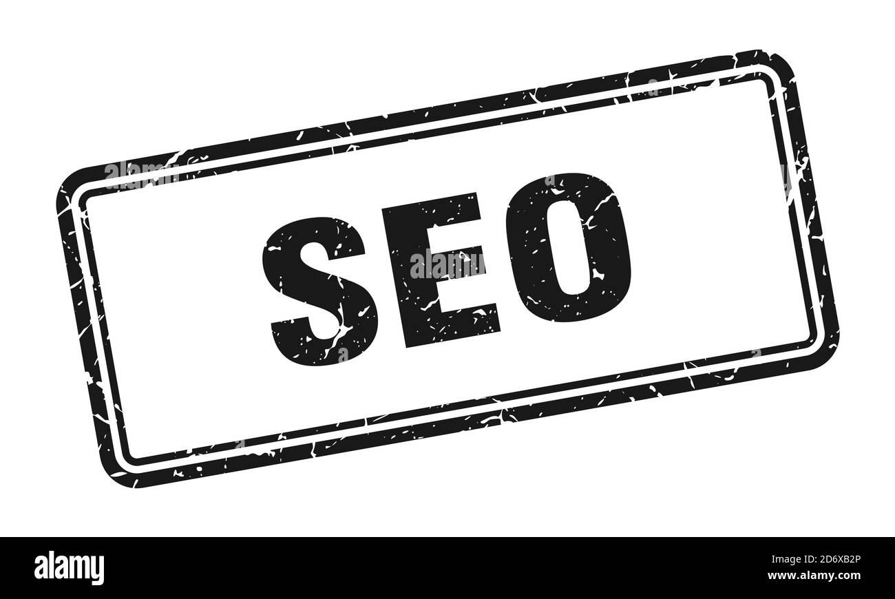 seo stamp. square grunge sign isolated on white background Stock Vector ...