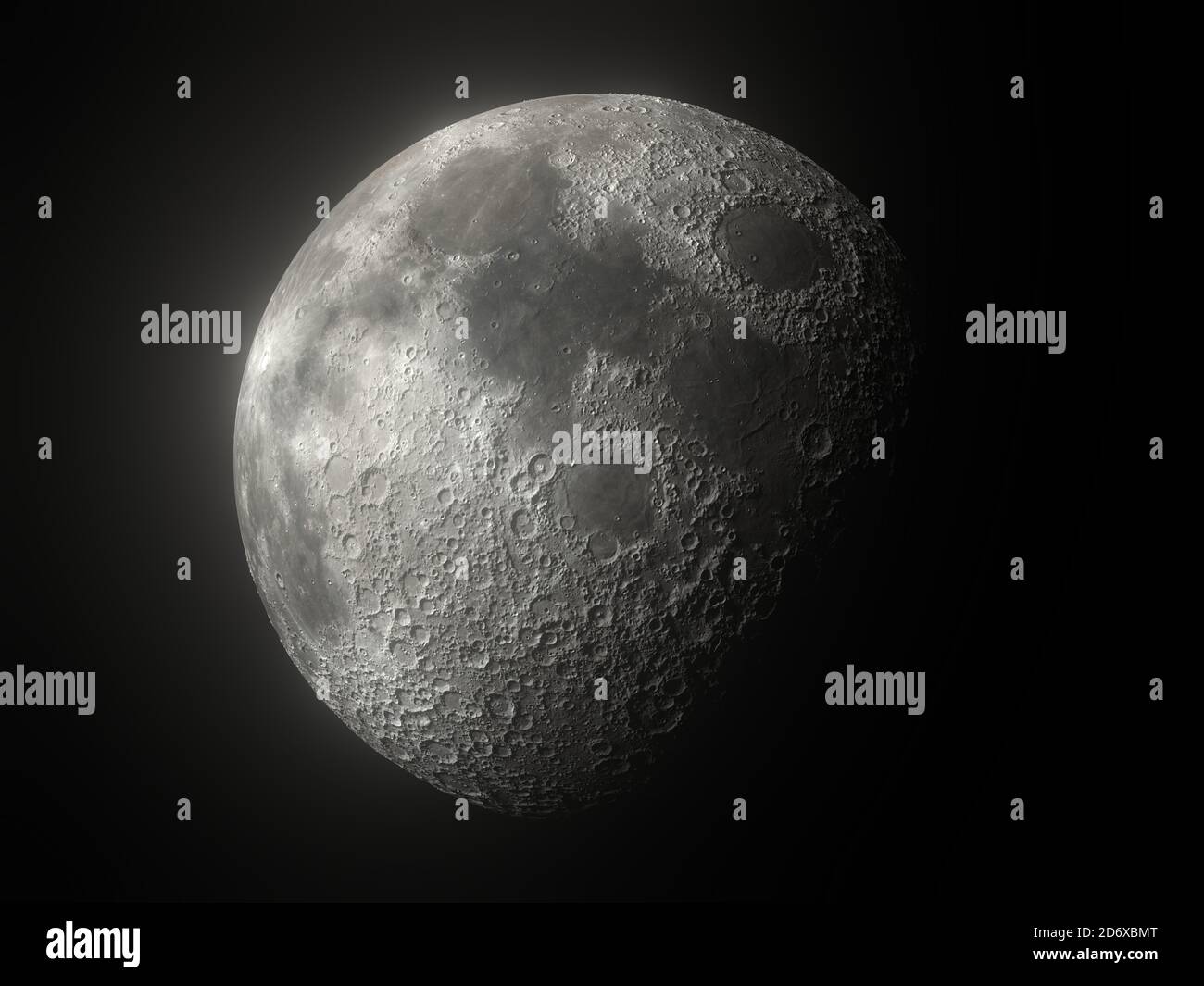 Full Moon On A Clear Night Stock Photo - Alamy