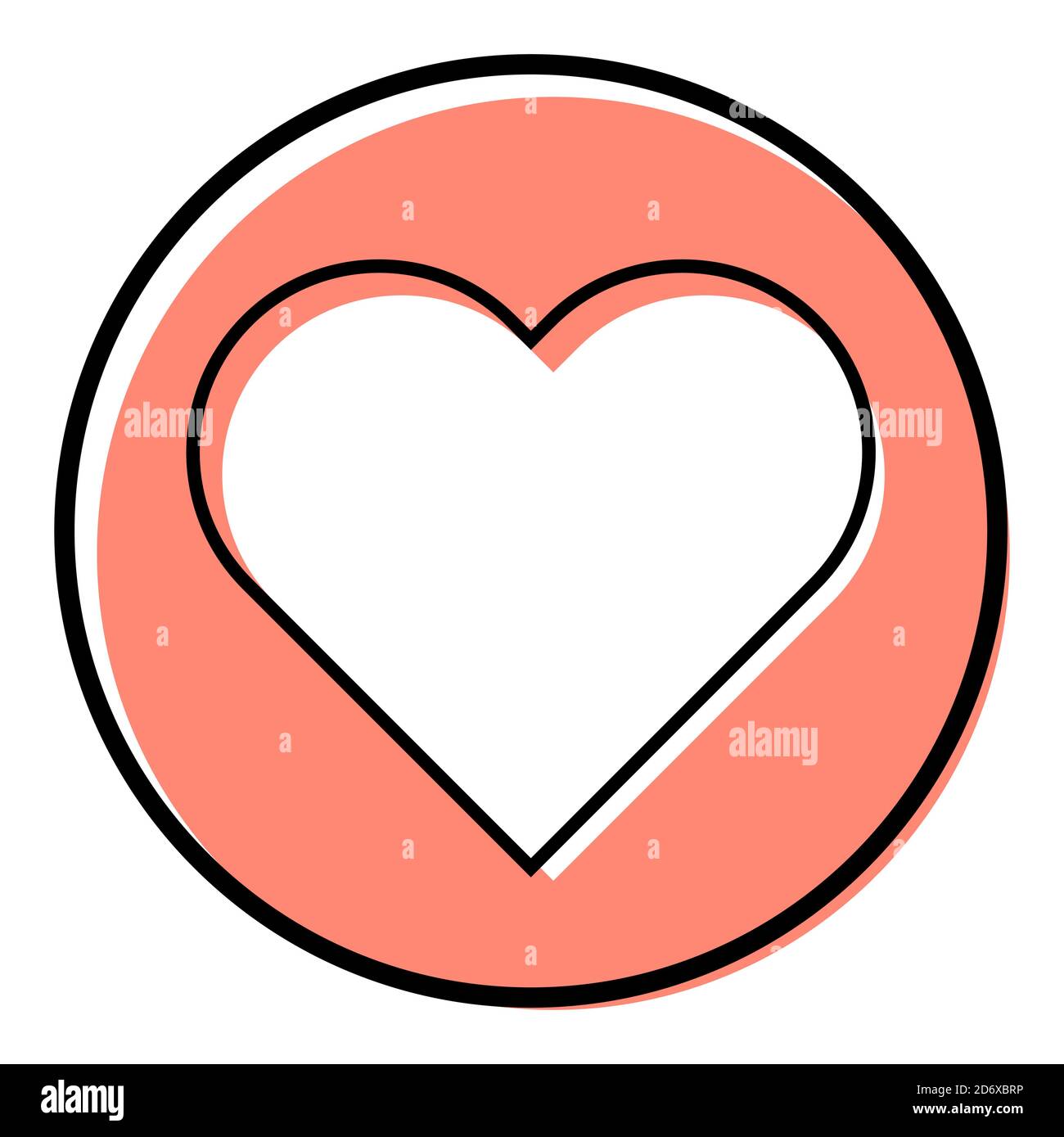Heart icon, love vector symbol isolated on white bacground. Valentine ...