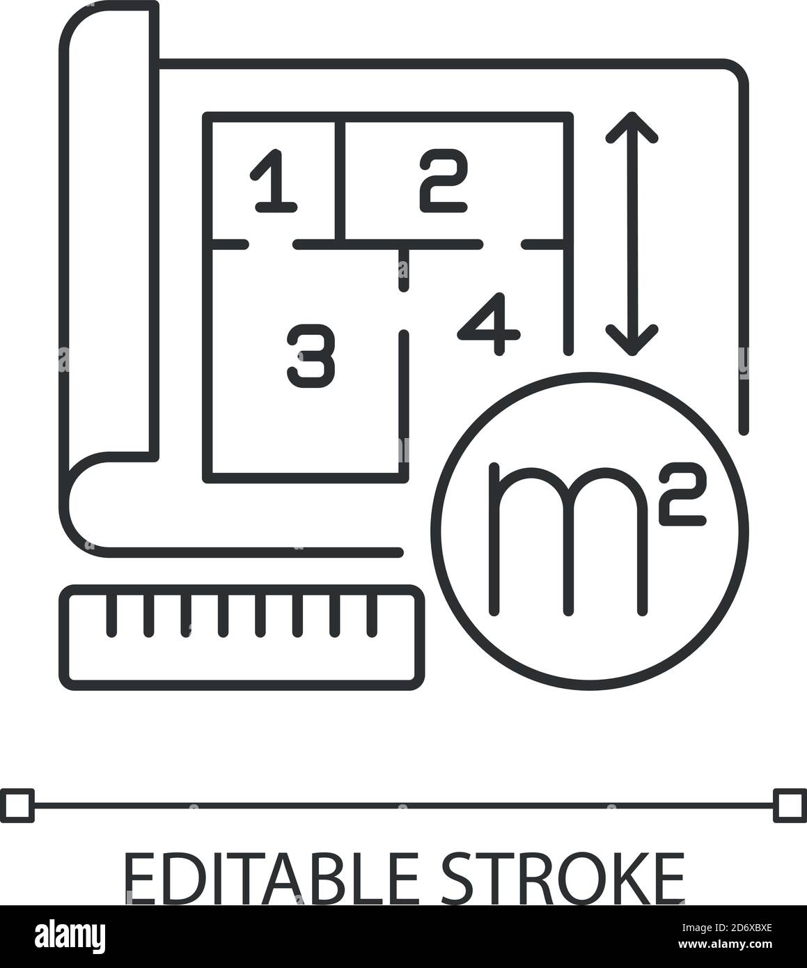 Architect designing floor plan Stock Vector Images - Alamy