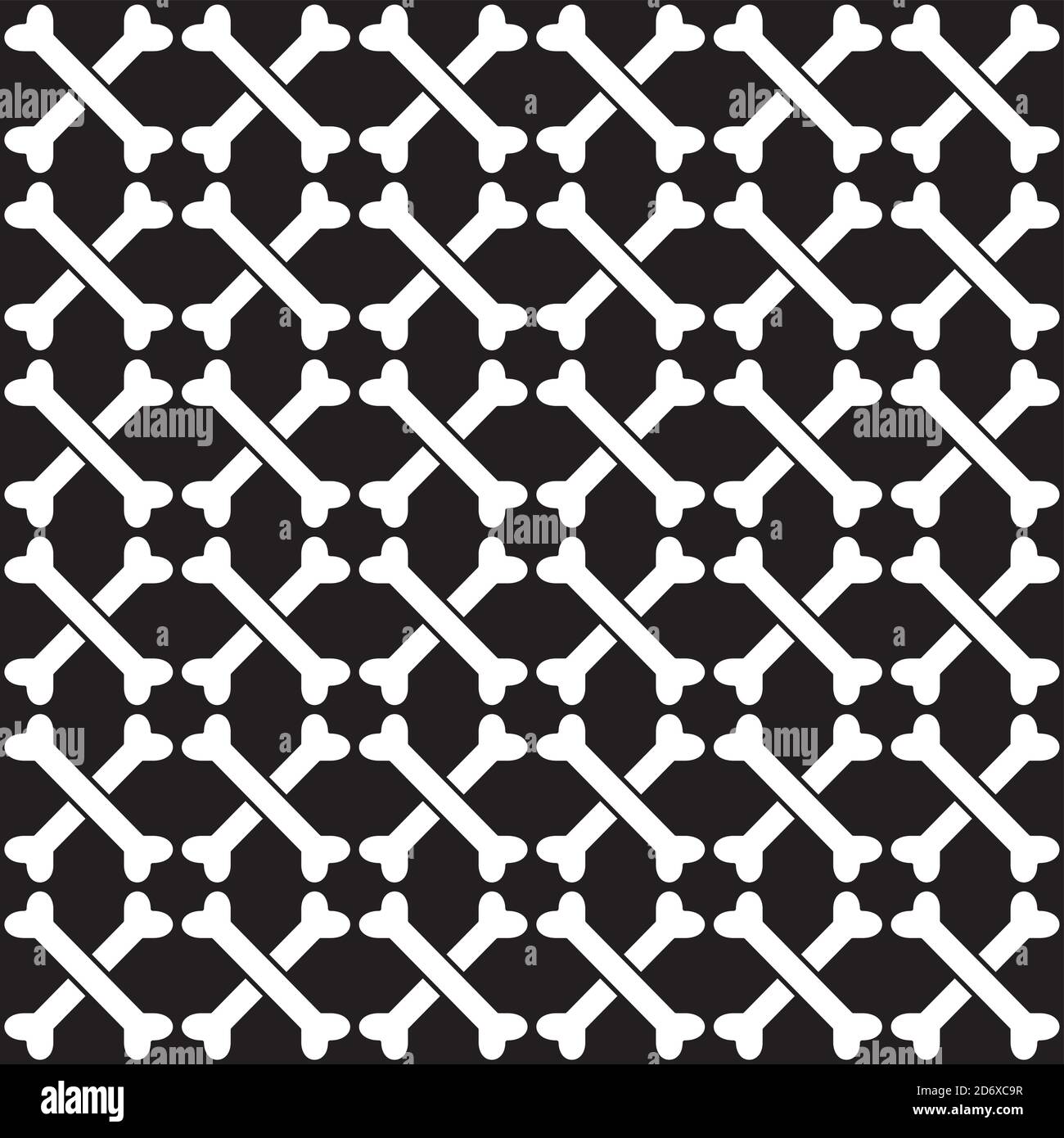 Crossbones vector stock illustration. Seamless pattern design template ...
