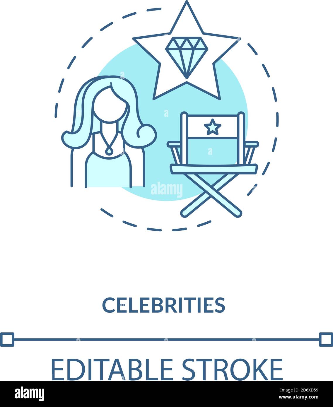 Celebrities concept icon Stock Vector Image & Art - Alamy