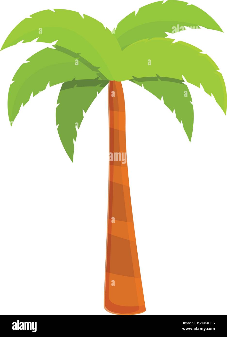 Coconut palm icon. Cartoon of coconut palm vector icon for web design