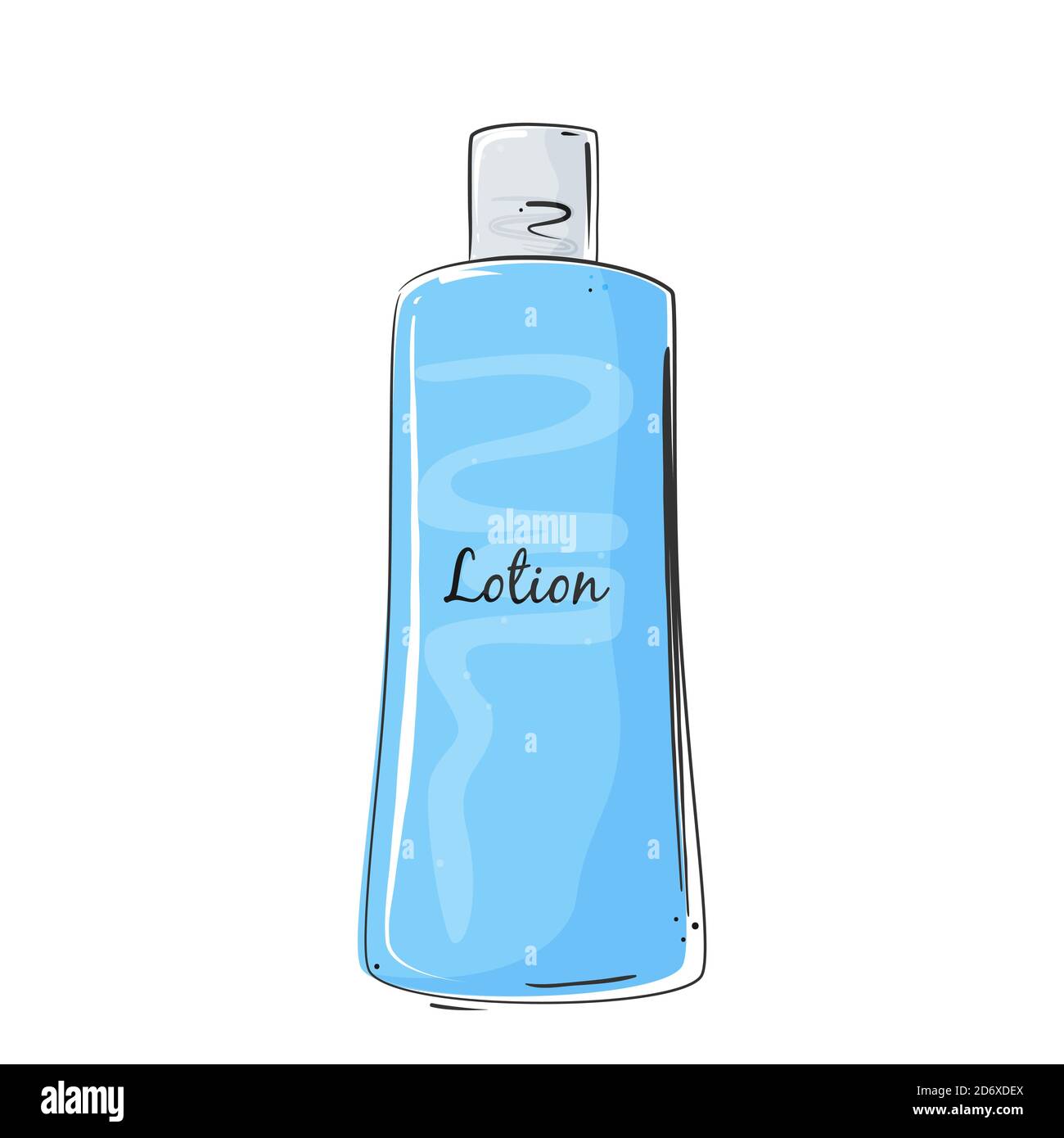 Lotion bottle for skin care, face toner, beauty concept. Vector