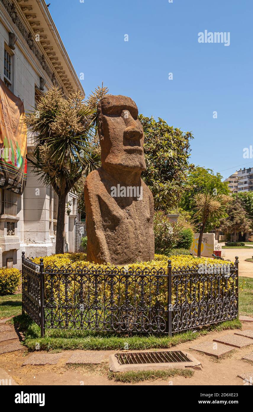 Catchy rap album cover featuring easter island statue with sunglasses