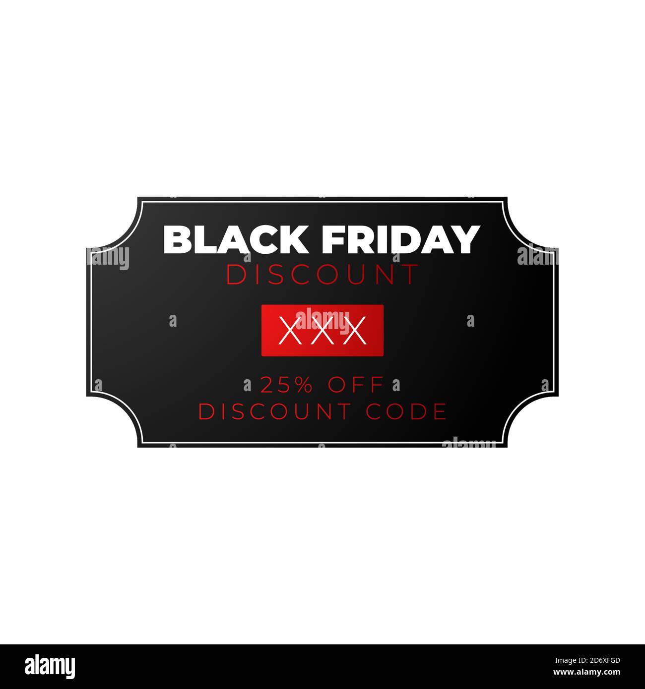 Black Friday Sale Poster in Vector Format . Discount coupon . Black Friday sales template Stock Vector