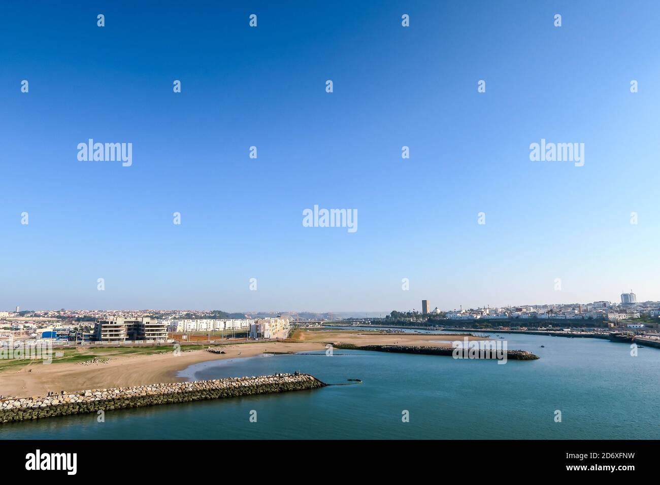 panoramic view of rabat city capital morocco, photo as background Stock ...