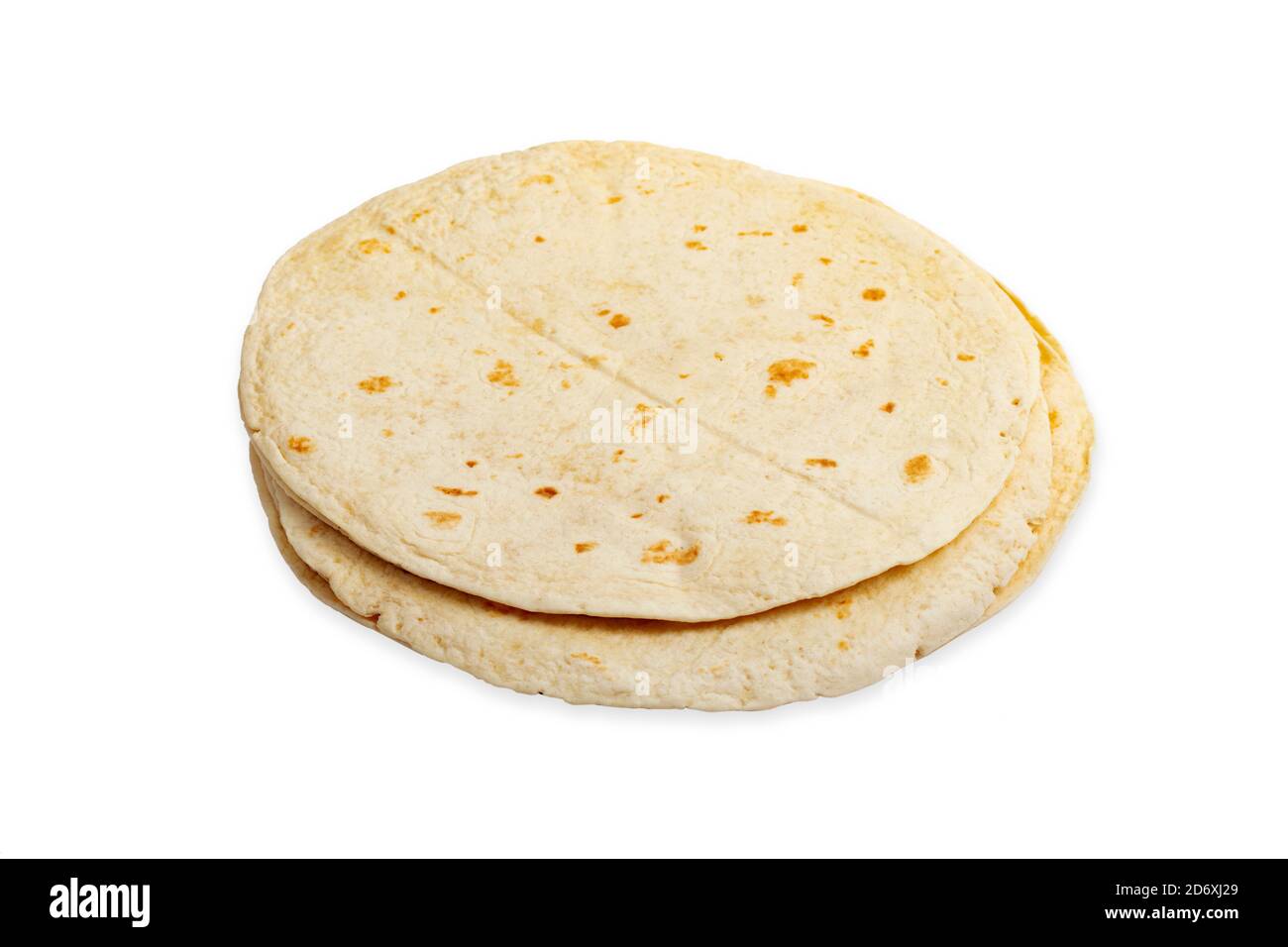 Round Flat Bread isolated on white background Stock Photo Alamy