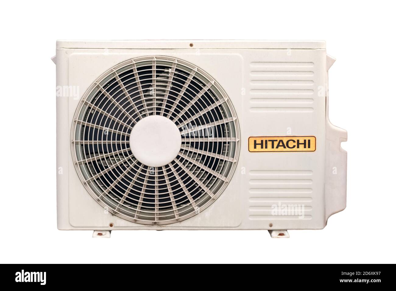 Nutanganj, Bankura, West Bengal, India - September 11, 2020, Hitachi split  air condition out door unit Stock Photo - Alamy