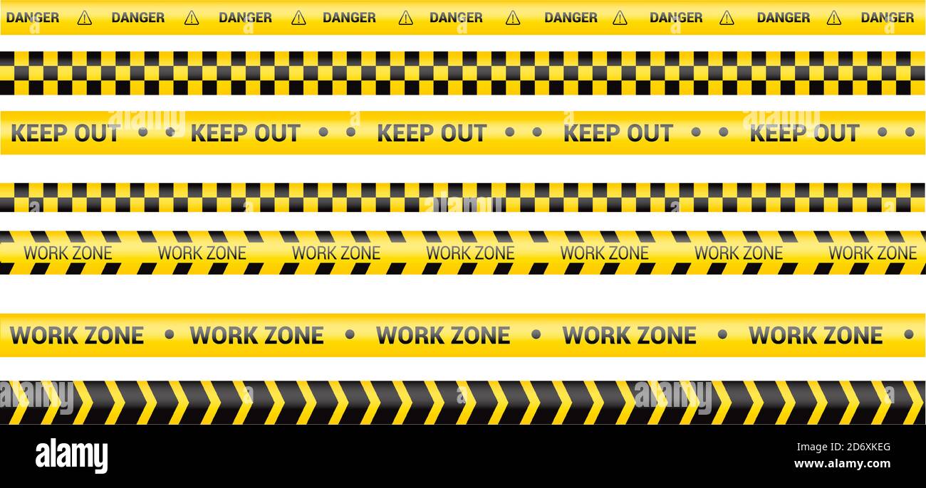 Police tape, crime danger line. Caution police lines isolated. Warning