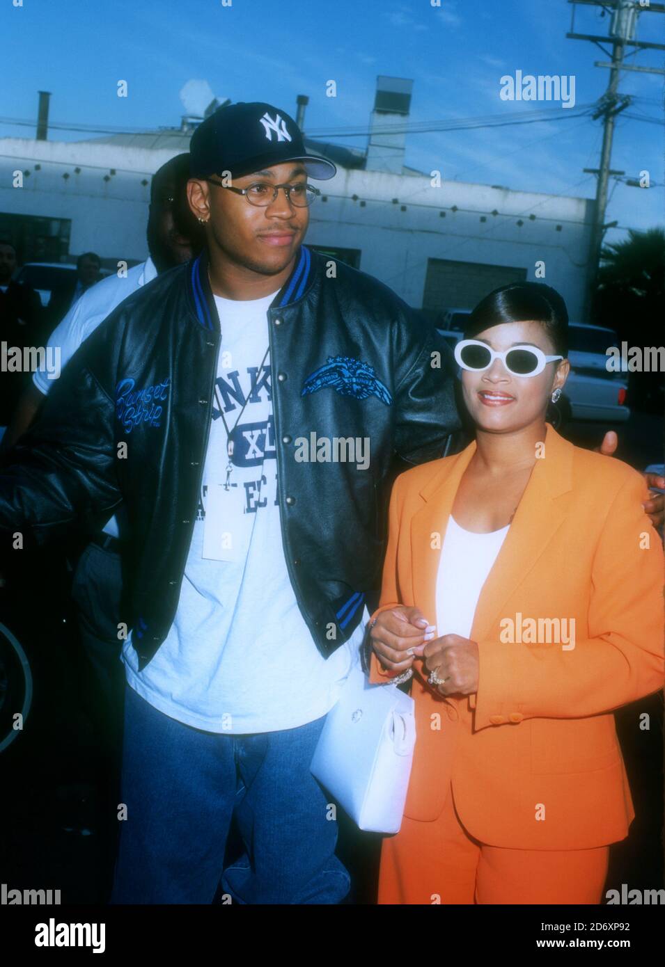 Los Angeles, California, USA 29th March 1996 Rapper/actor LL Cool J and his  wife attend the 10th Annual Soul Train Music Awards at the Shrine  Auditorium on March 29, 1996 in Los