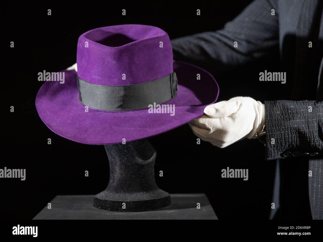 Joker's (Jack Nicholson) fedora from the 1989 film 'Batman' (estimate £20,000-30,000) during a preview ahead of the Prop Store's Film and TV memorabilia Auction taking place over 1st and 2nd December 2020. Stock Photo