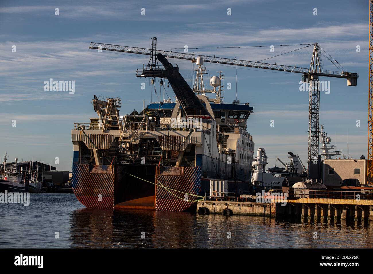 shipyard Skagen, Denmark Stock Photo