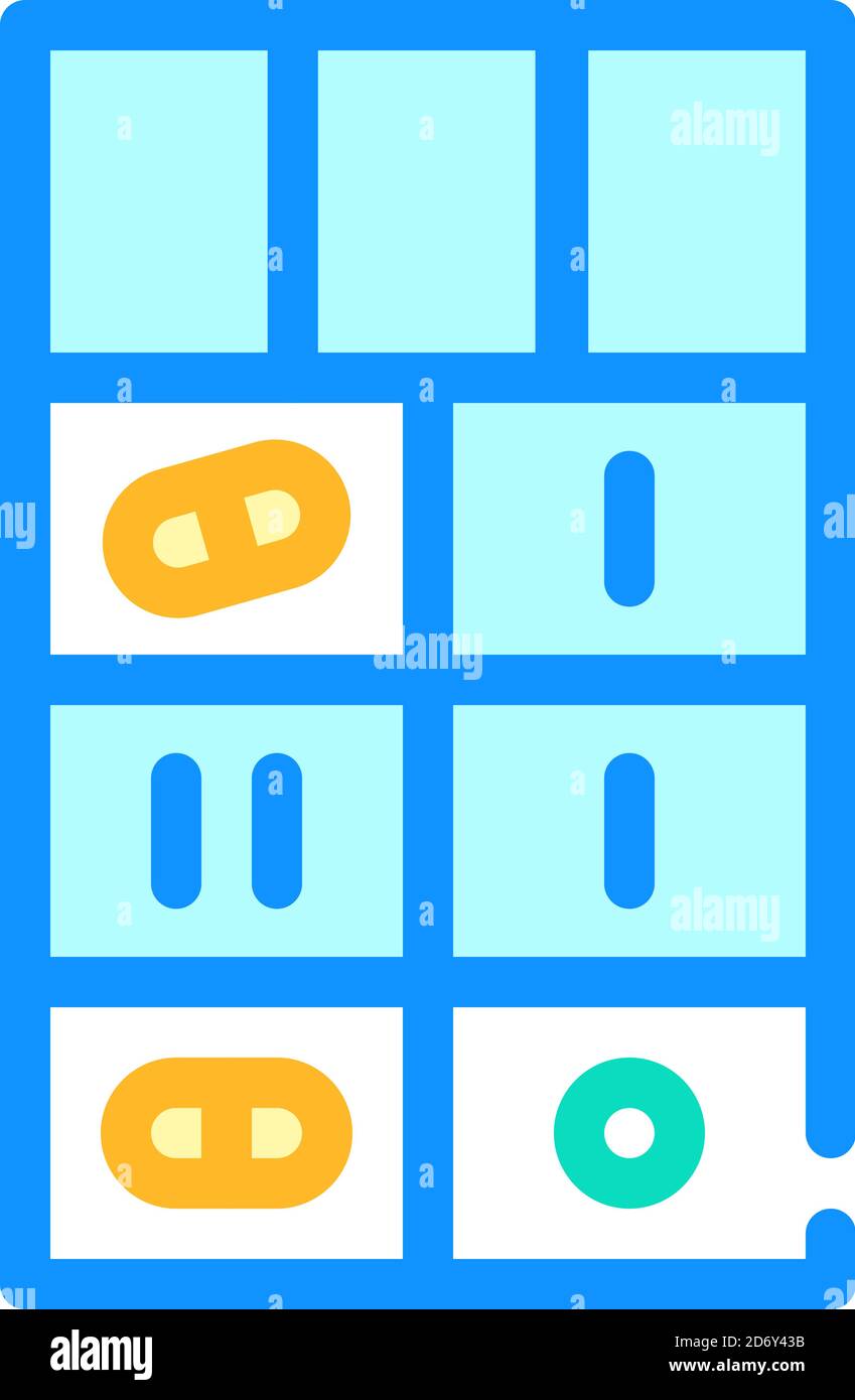 pills box color icon vector illustration sign Stock Vector Image & Art ...