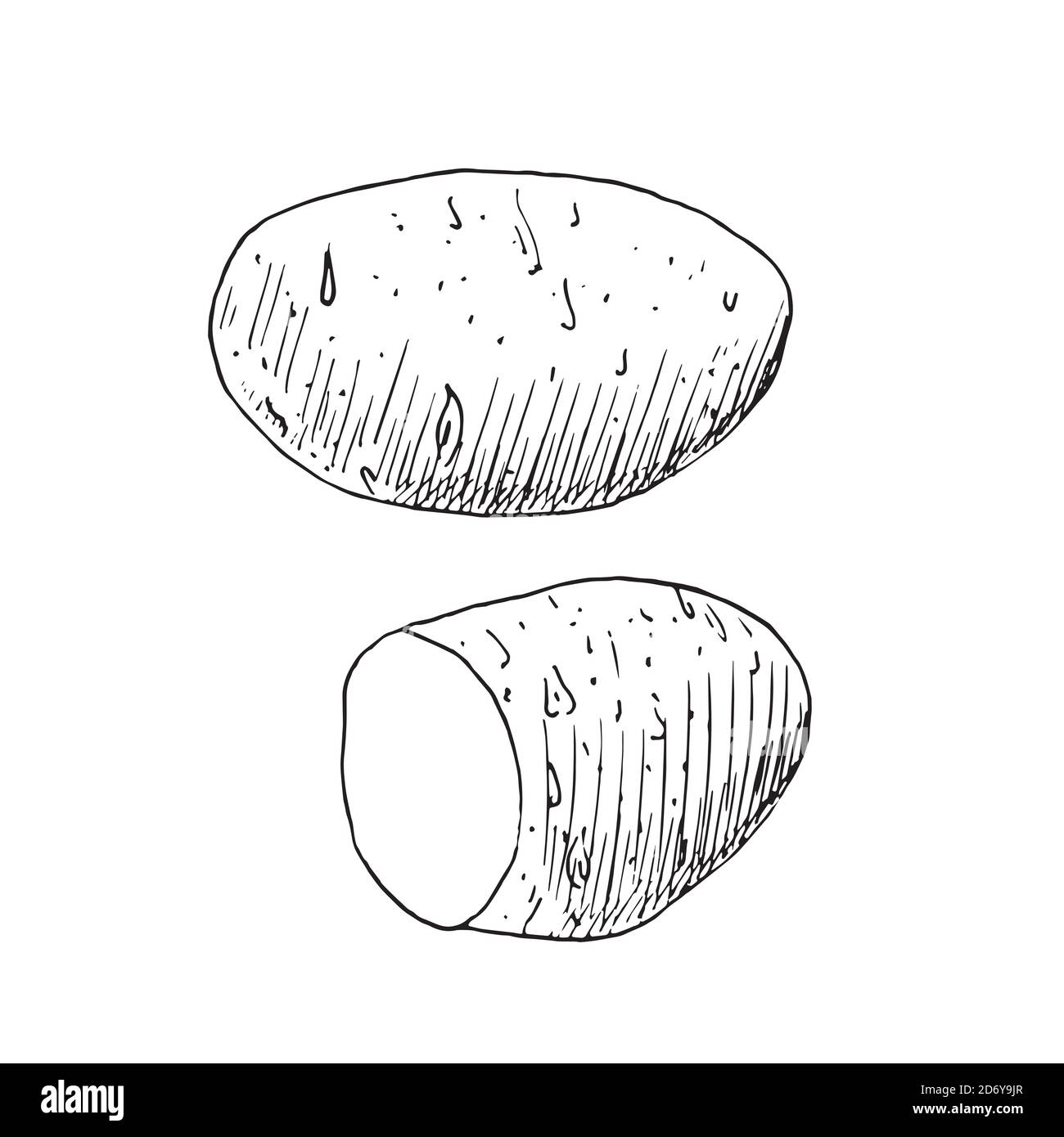 Potato drawing Cut Out Stock Images & Pictures - Alamy