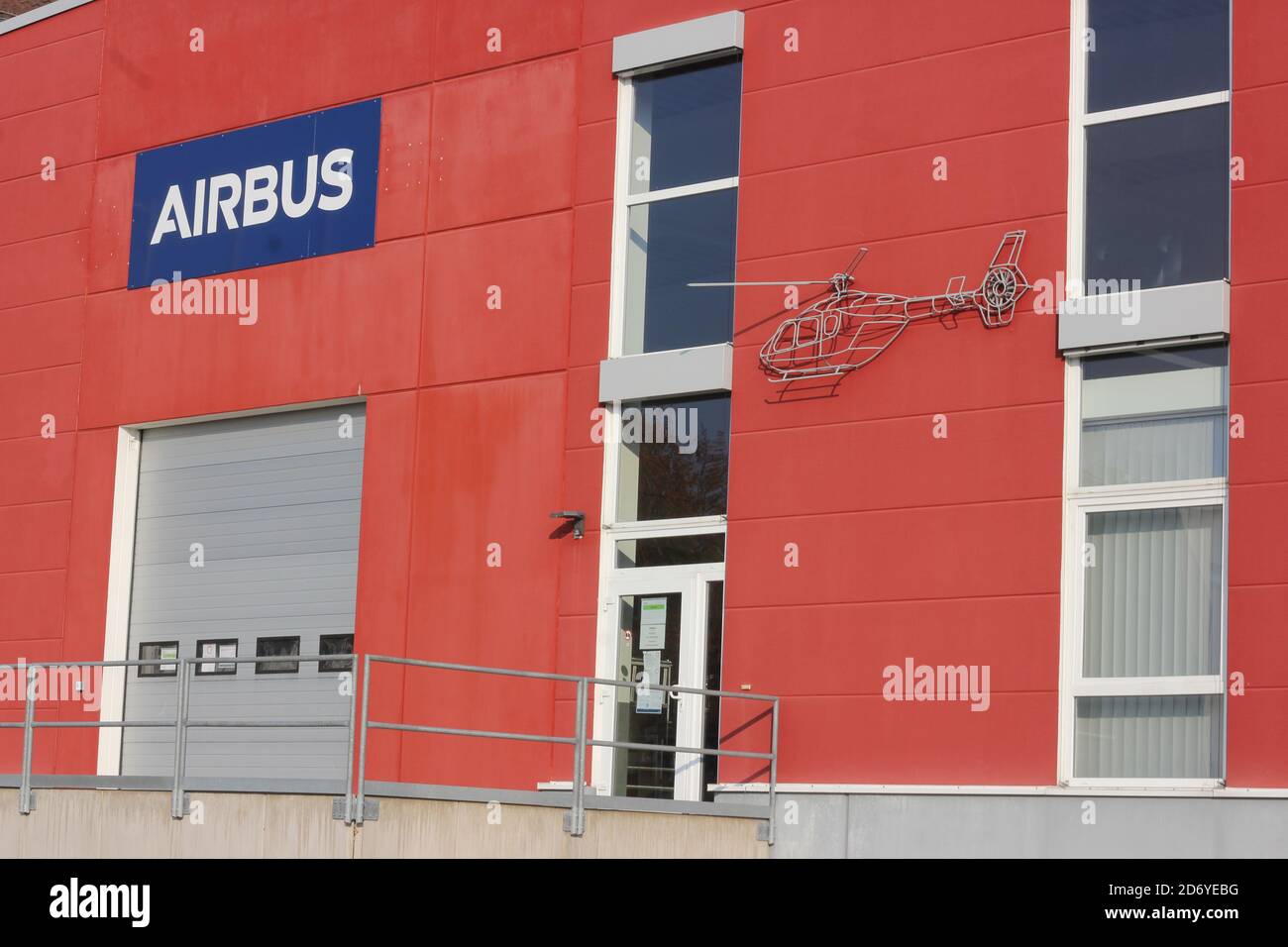 Airbus Front Entrance With Airbus Logo Kassel Repair Parts And Repairs Of Airbus Helicopters Stock Photo Alamy