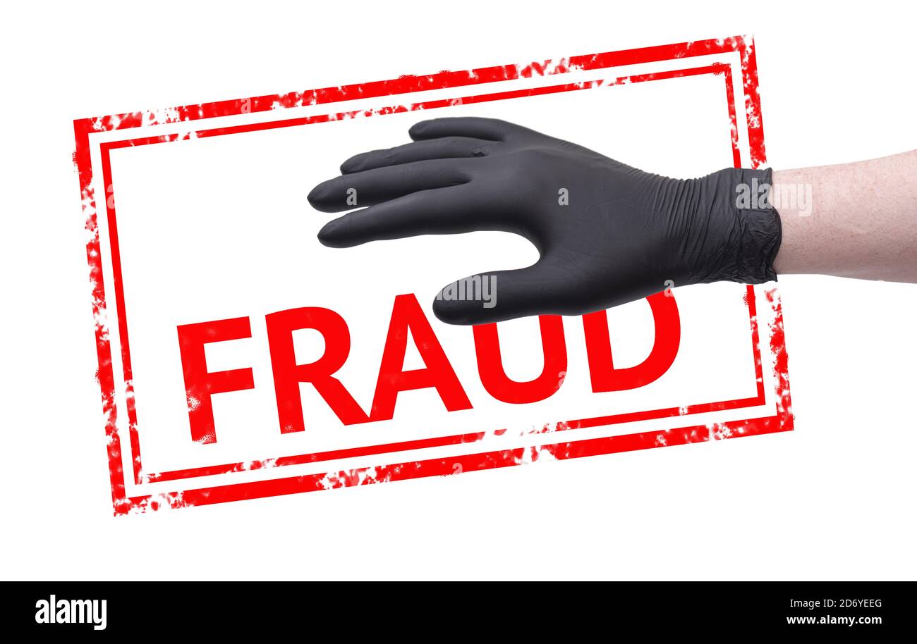 NO FRAUD concept picture about about fraud Stock Photo