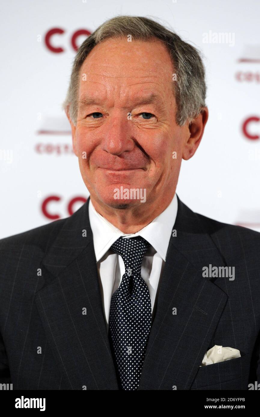 Michael Buerk pictured at the Costa Book Awards, held at Quaglinos restaurant in central London. Stock Photo