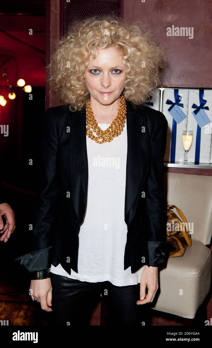 Alison Goldfrapp pictured backstage at the Music Producers Guild awards, at Cafe de Paris in central London.  Stock Photo