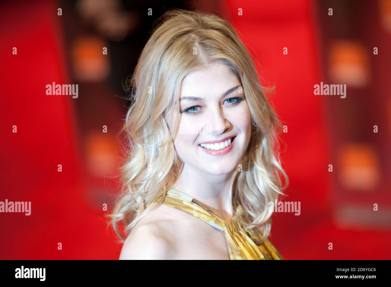 Rosamund Pike arriving at the 2011 Orange British Academy Film Awards