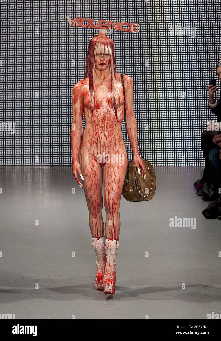 Naked fashion show models